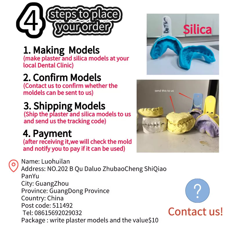 Hip Hop Moissanite Teeth Grillz Top Bottom Grills Dental Mouth Punk Tooth Caps Cosplay Rapper Jewelry (Send Teeth Model to Us))