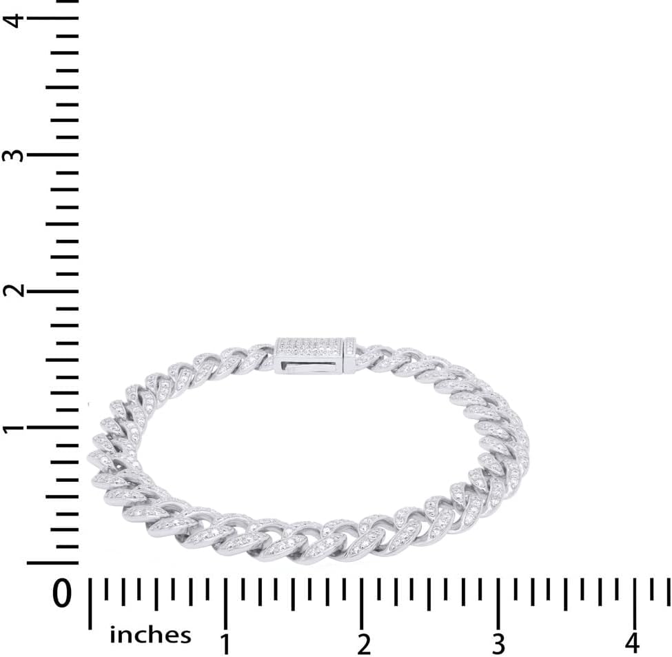 Moissanite Cuban Chain Bracelet