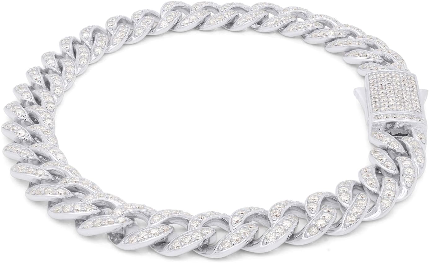 Moissanite Cuban Chain Bracelet