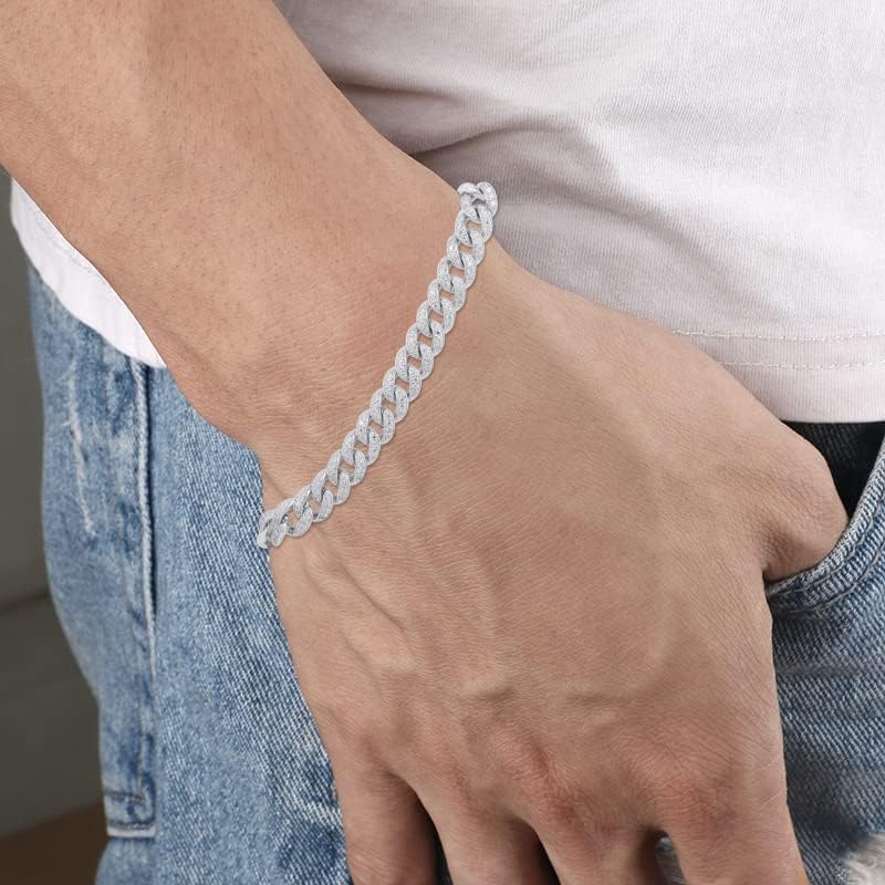 Moissanite Cuban Chain Bracelet