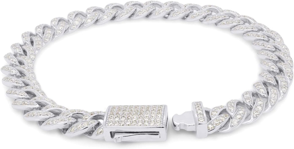 Moissanite Cuban Chain Bracelet