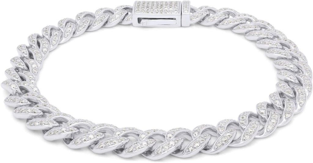 Moissanite Cuban Chain Bracelet