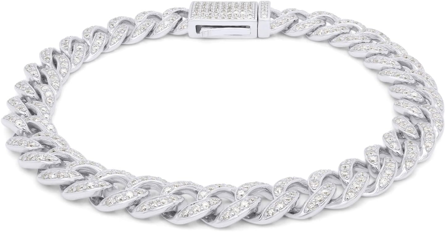 Moissanite Cuban Chain Bracelet