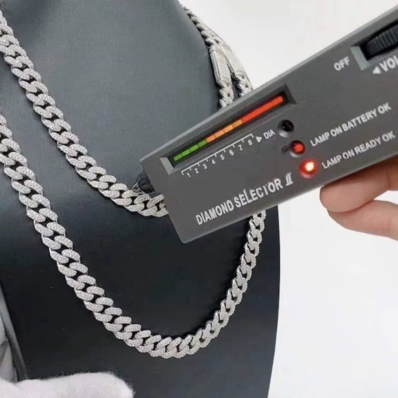 All Moissanite Cuban Hip Hop Bracelet for Men 6Mm 8Mm Full Diamond with GRA 925 Sterling Silver Teen Girls Chain