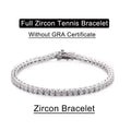 Serenity 3Mm 4Mm 5Mm Moissanite Tennis Bracelet for Women Man Gift S925 Sterling Silver Plated 18K Moissanite Hand Chain Jewelry