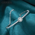 High Sterling Silver Solid Bracelet 0.5 Carat Moissanite Women Girls Bracelet Suitable for Birthday Party Gifts Luxury Jewelry